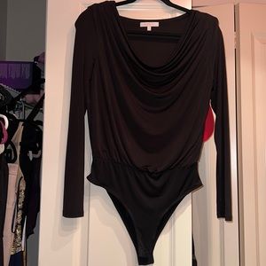 Black long sleeve bodysuit